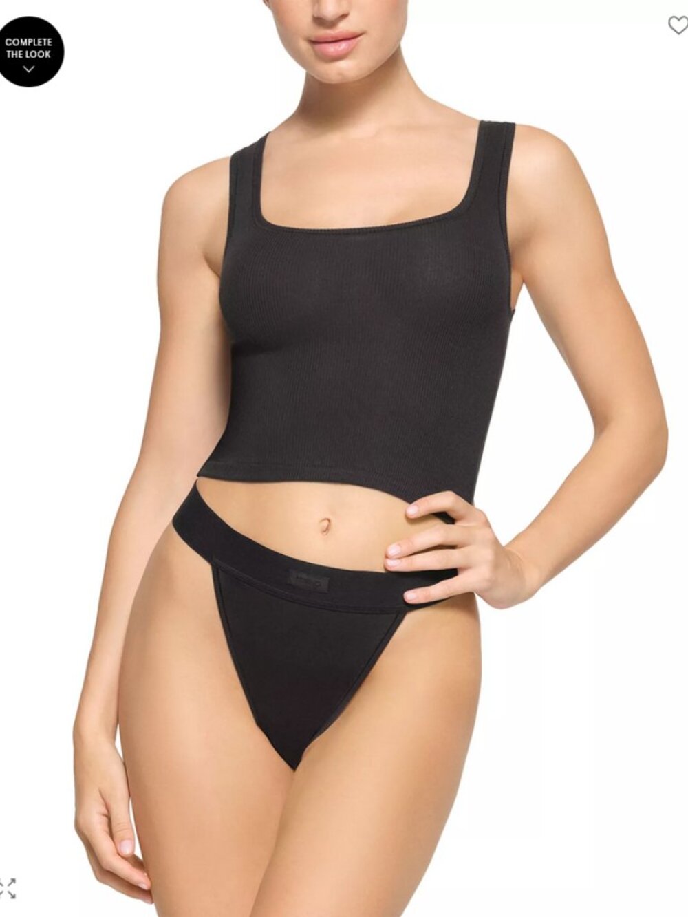 Skims Cotton Rib Long Tank Top